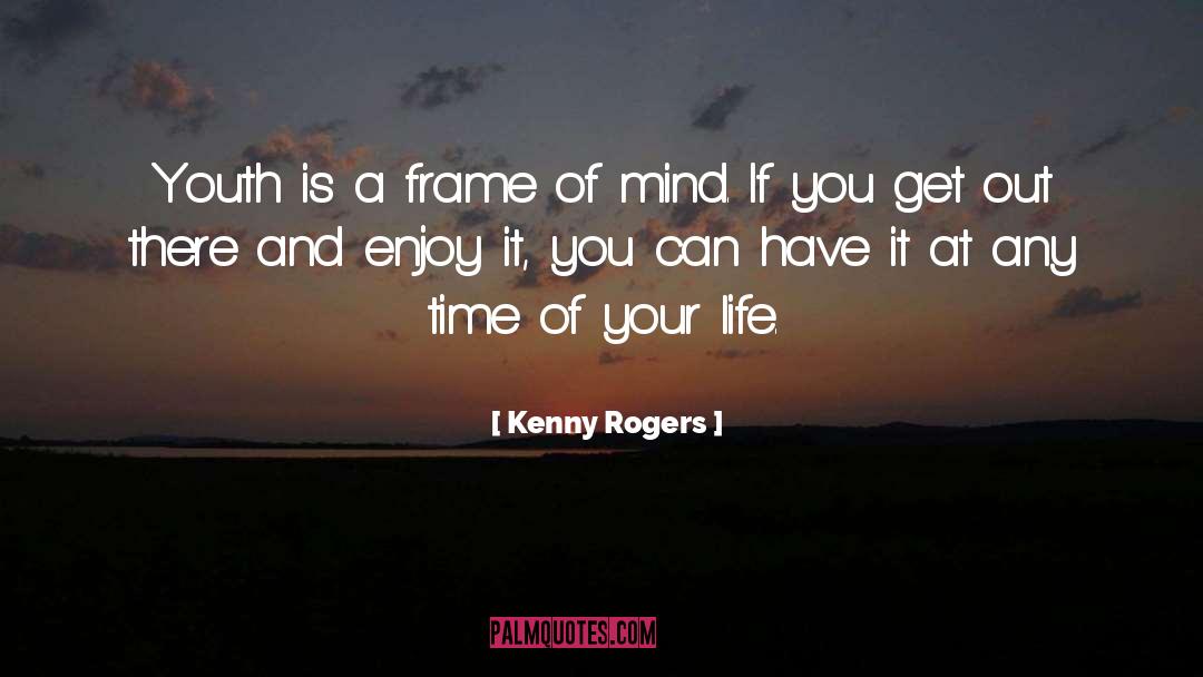 Kenny Rogers Quotes: Youth is a frame of