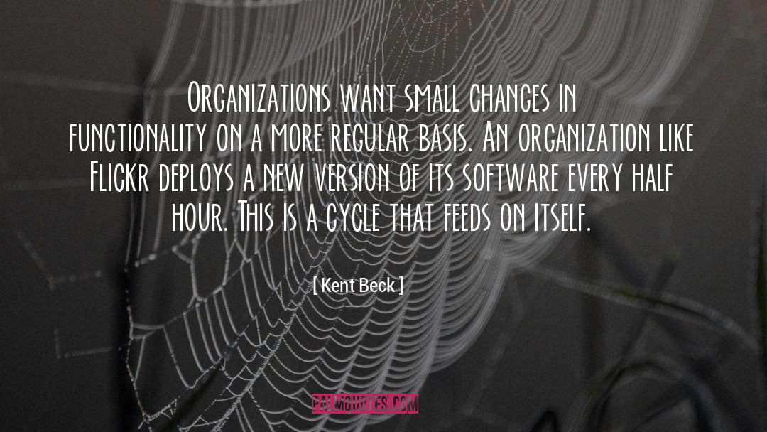 Kent Beck Quotes: Organizations want small changes in
