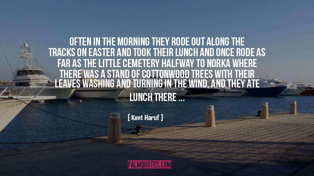 Kent Haruf Quotes: Often in the morning they