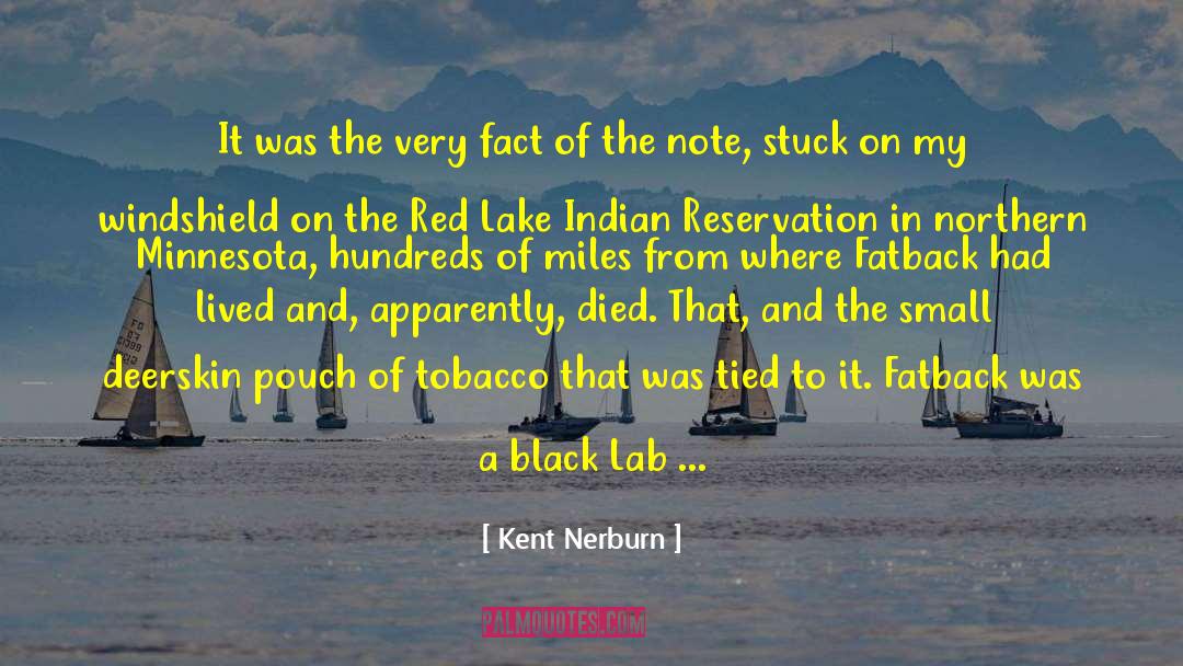 Kent Nerburn Quotes: It was the very fact