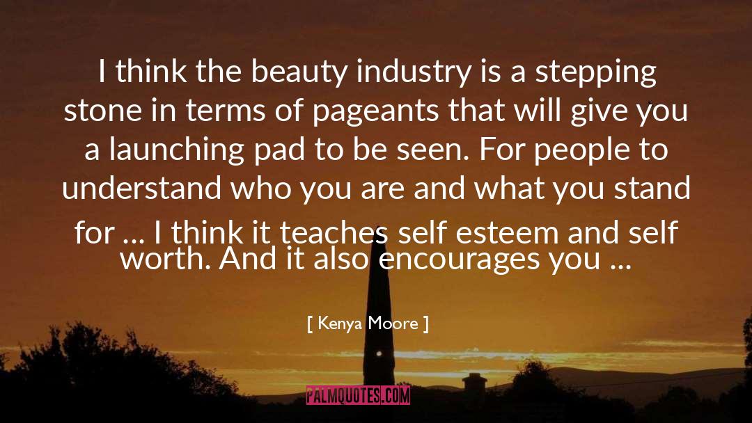 Kenya Moore Quotes: I think the beauty industry