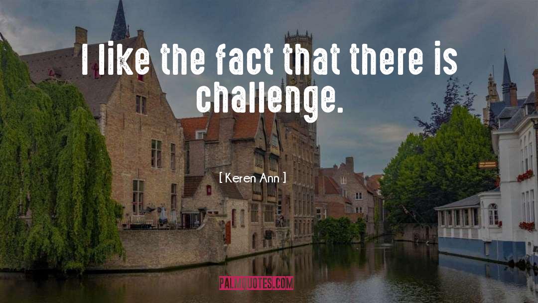 Keren Ann Quotes: I like the fact that