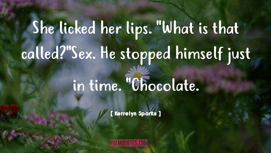 Kerrelyn Sparks Quotes: She licked her lips. 