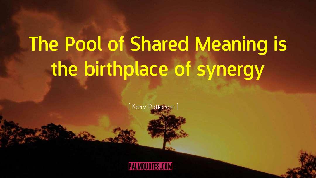 Kerry Patterson Quotes: The Pool of Shared Meaning