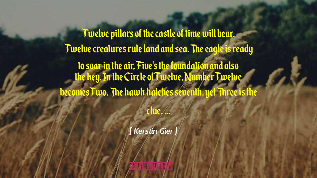 Kerstin Gier Quotes: Twelve pillars of the castle