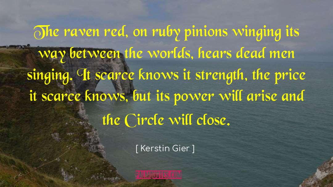 Kerstin Gier Quotes: The raven red, on ruby