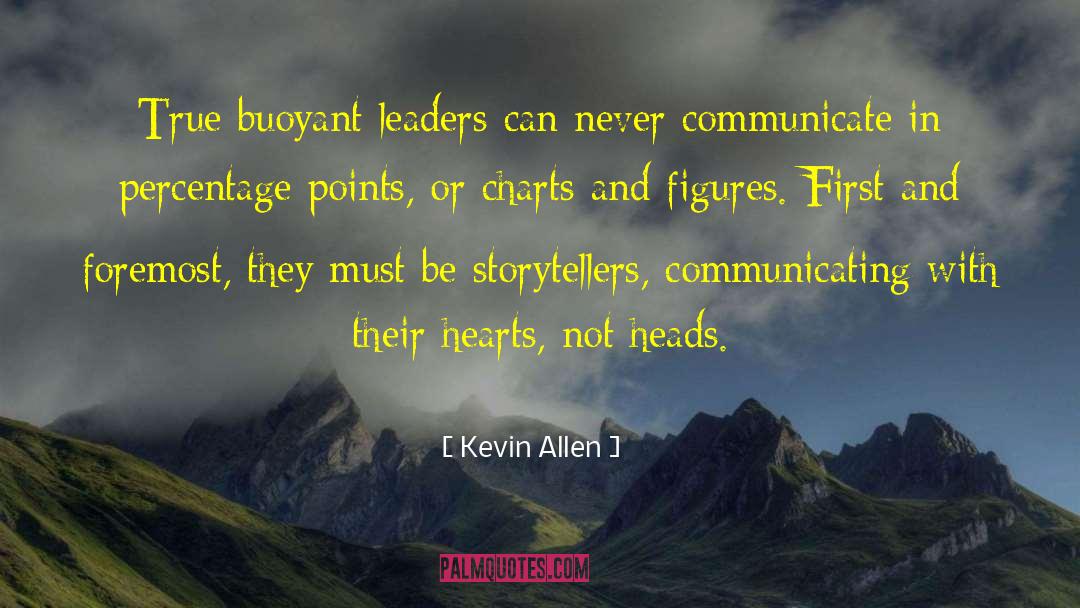 Kevin Allen Quotes: True buoyant leaders can never