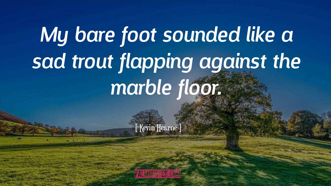 Kevin Hearne Quotes: My bare foot sounded like