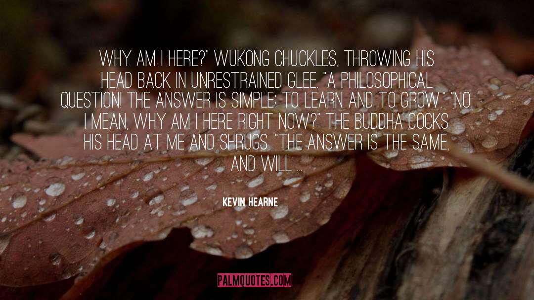 Kevin Hearne Quotes: Why am I here?