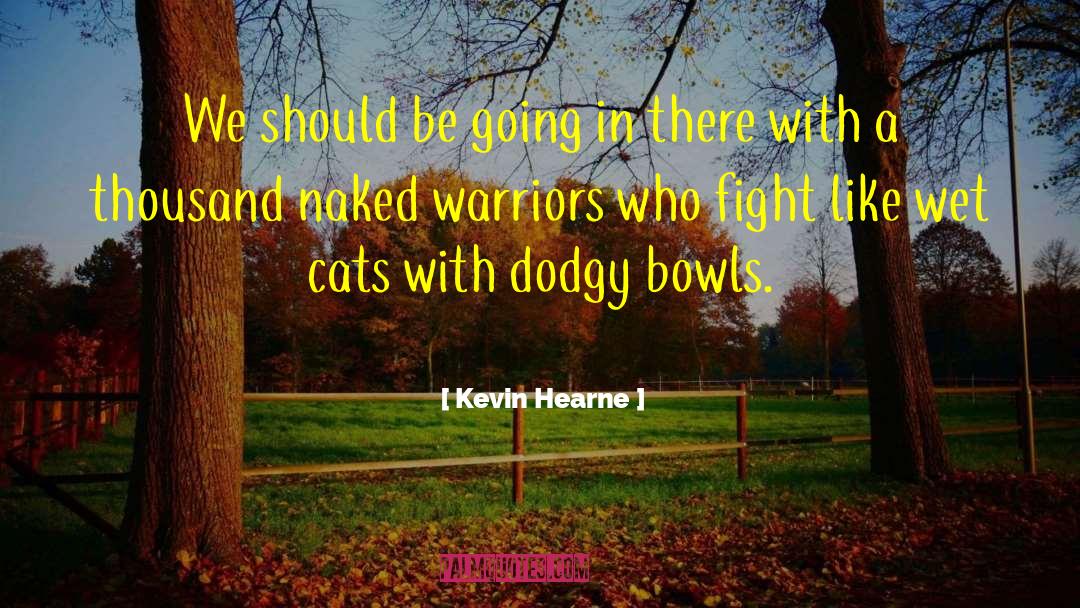 Kevin Hearne Quotes: We should be going in