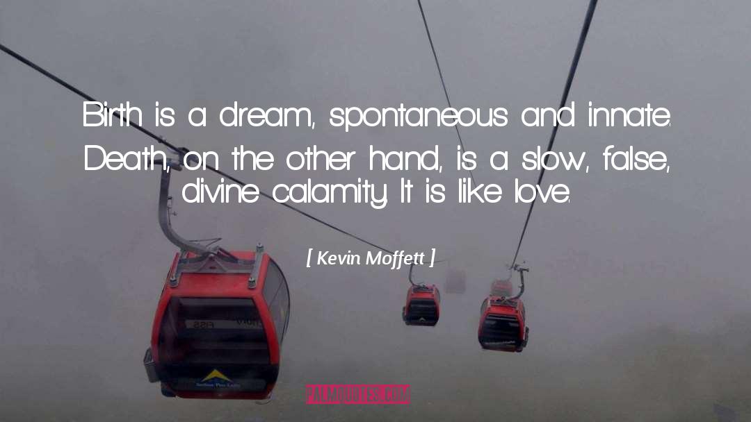 Kevin Moffett Quotes: Birth is a dream, spontaneous