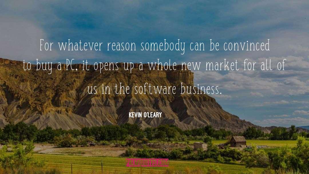 Kevin O'Leary Quotes: For whatever reason somebody can