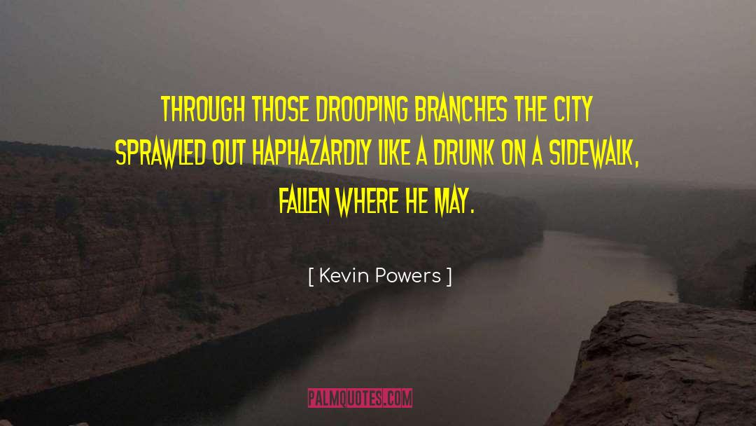 Kevin Powers Quotes: Through those drooping branches the