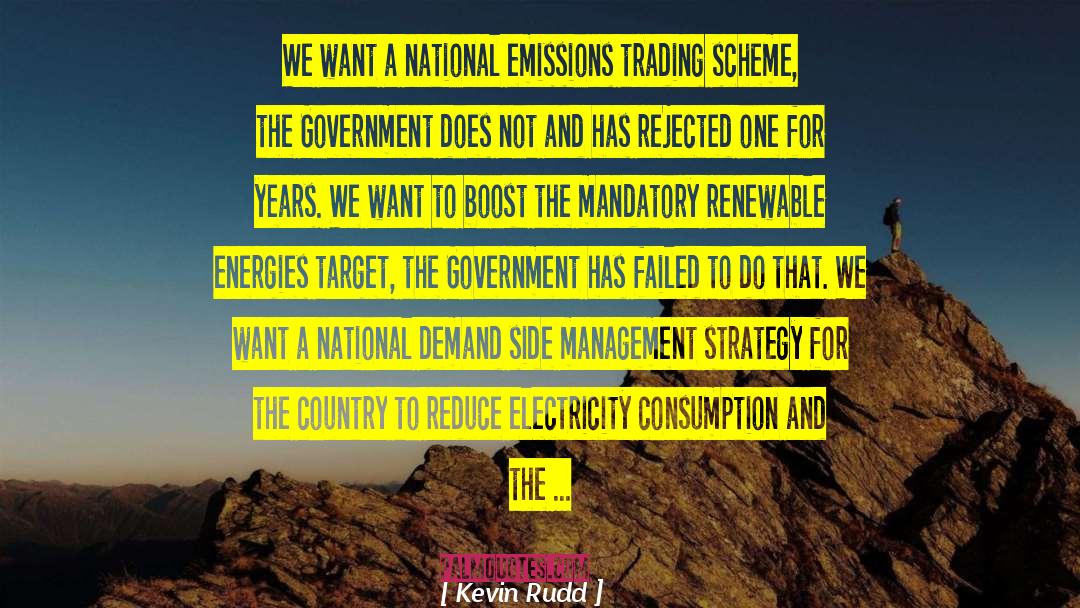 Kevin Rudd Quotes: We want a national emissions