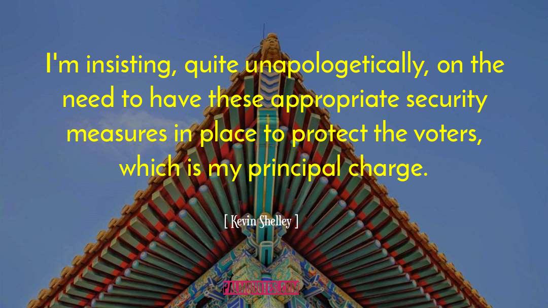 Kevin Shelley Quotes: I'm insisting, quite unapologetically, on