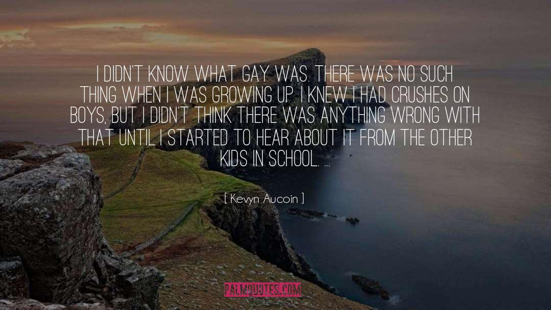 Kevyn Aucoin Quotes: I didn't know what gay