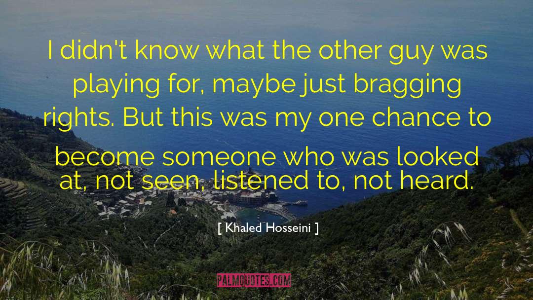 Khaled Hosseini Quotes: I didn't know what the