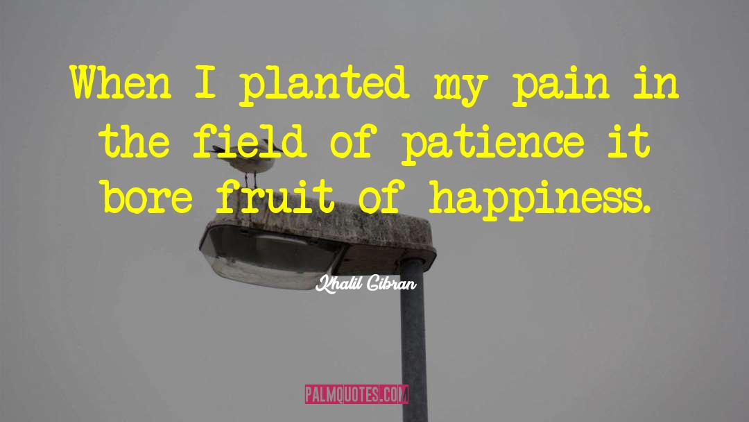 Khalil Gibran Quotes: When I planted my pain