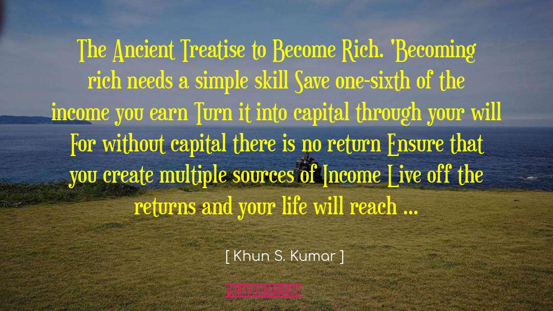 Khun S. Kumar Quotes: The Ancient Treatise to Become