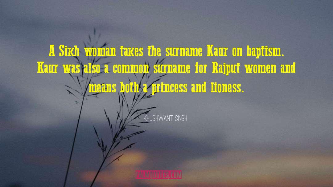 Khushwant Singh Quotes: A Sikh woman takes the