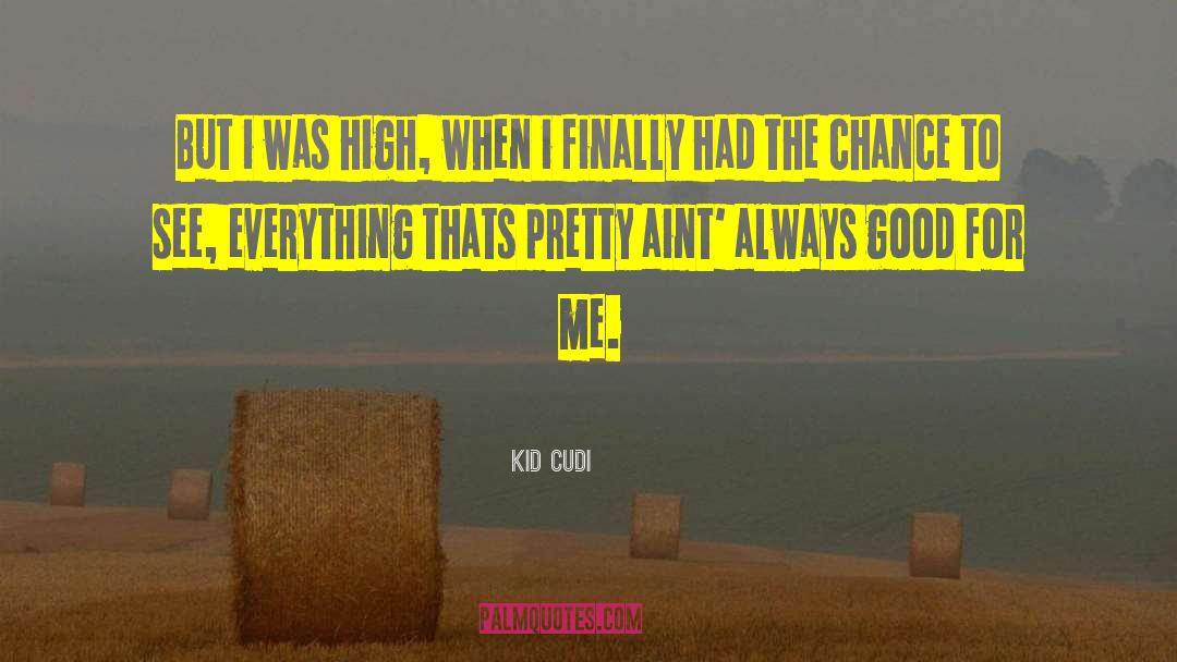 Kid Cudi Quotes: But i was high, when