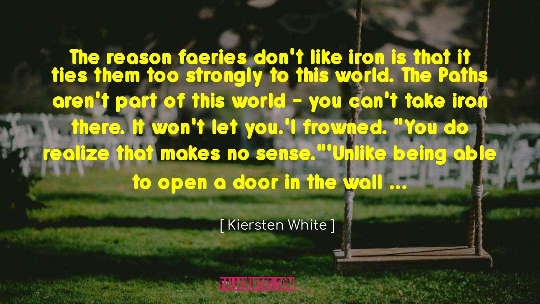 Kiersten White Quotes: The reason faeries don't like