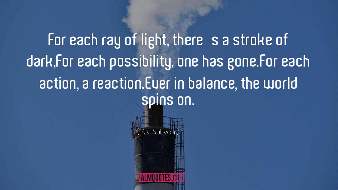 Kiki Sullivan Quotes: For each ray of light,