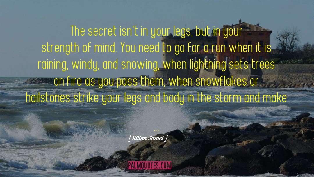 Kilian Jornet Quotes: The secret isn't in your