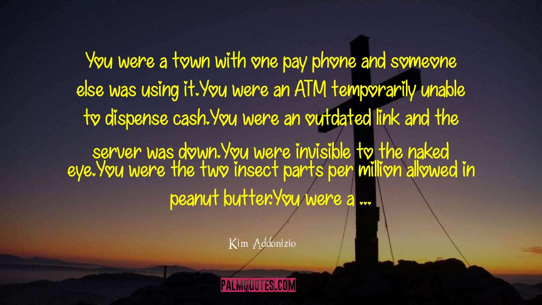 Kim Addonizio Quotes: You were a town with