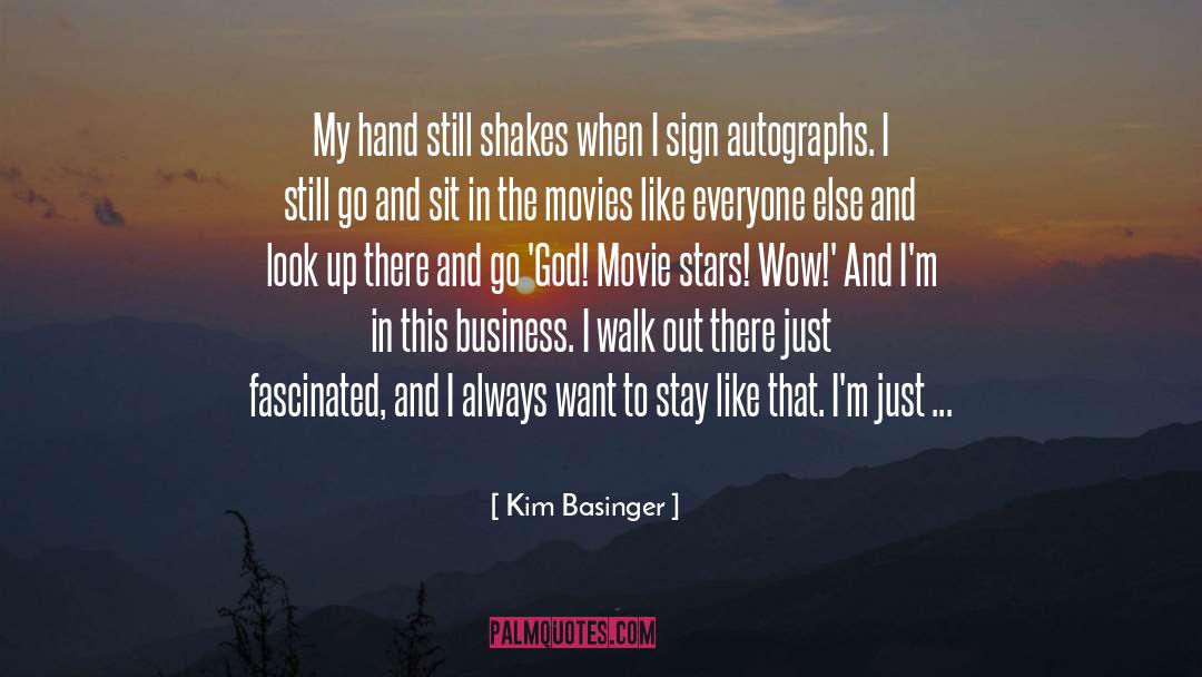 Kim Basinger Quotes: My hand still shakes when