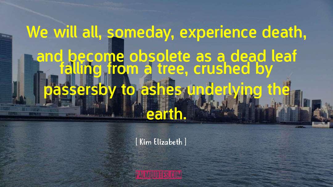 Kim Elizabeth Quotes: We will all, someday, experience