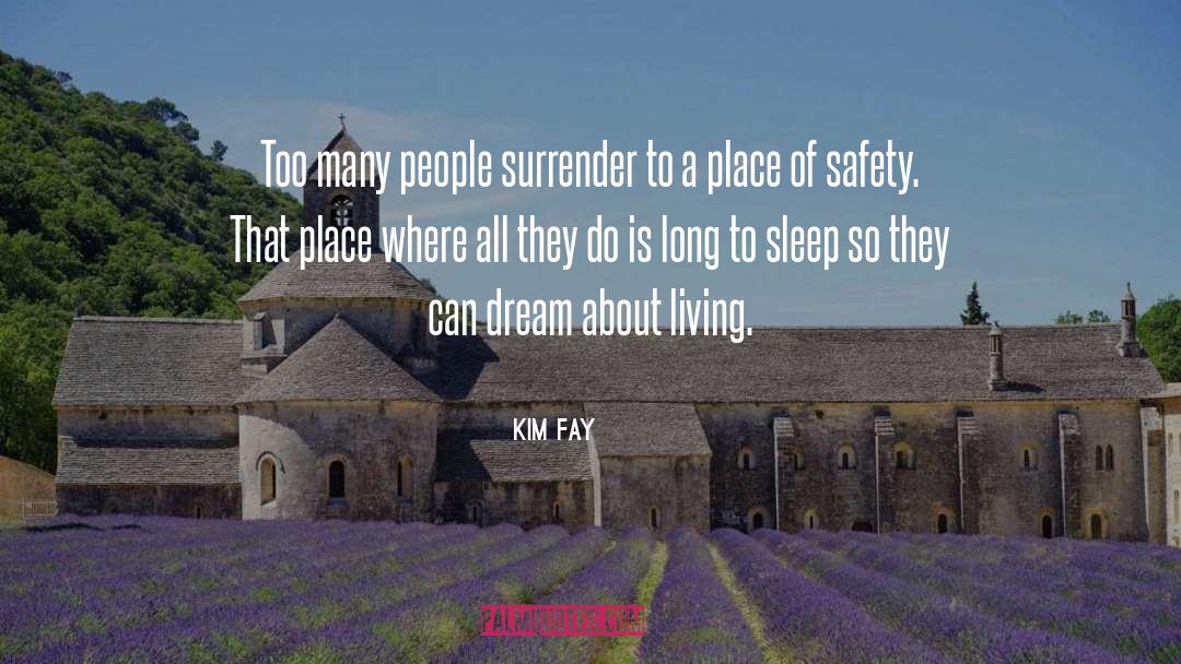 Kim Fay Quotes: Too many people surrender to