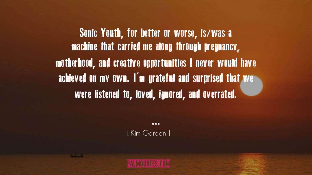 Kim Gordon Quotes: Sonic Youth, for better or