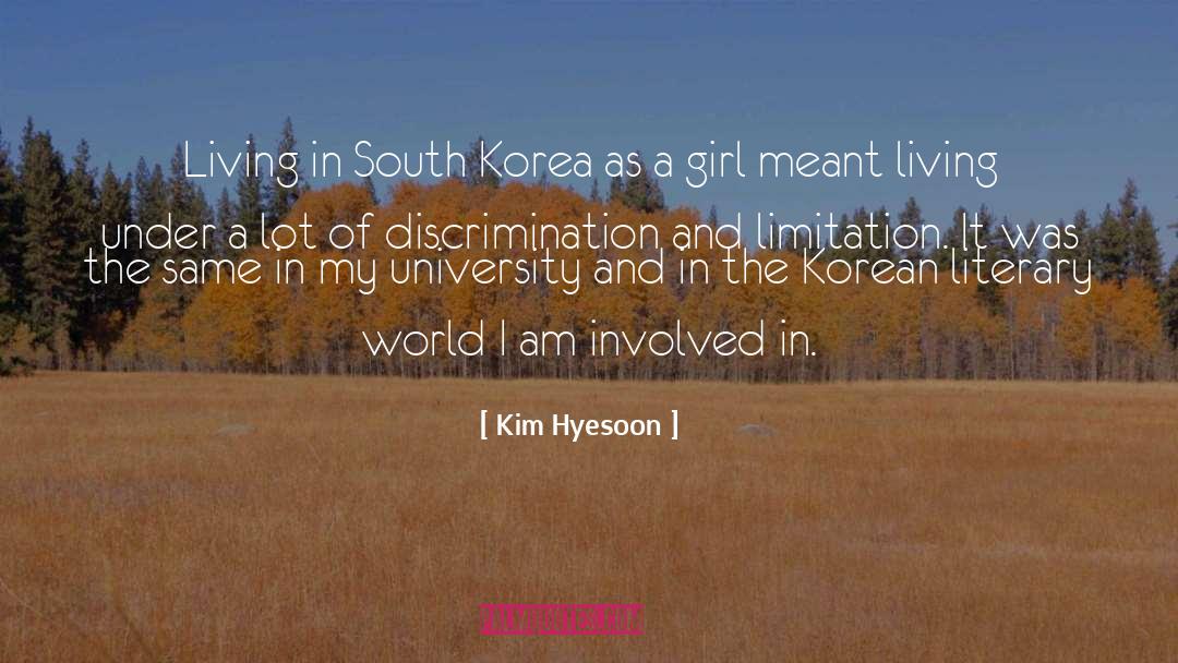 Kim Hyesoon Quotes: Living in South Korea as