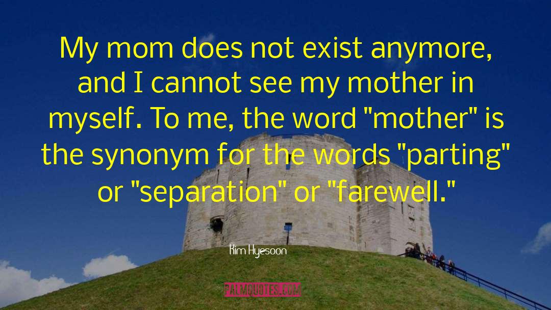 Kim Hyesoon Quotes: My mom does not exist