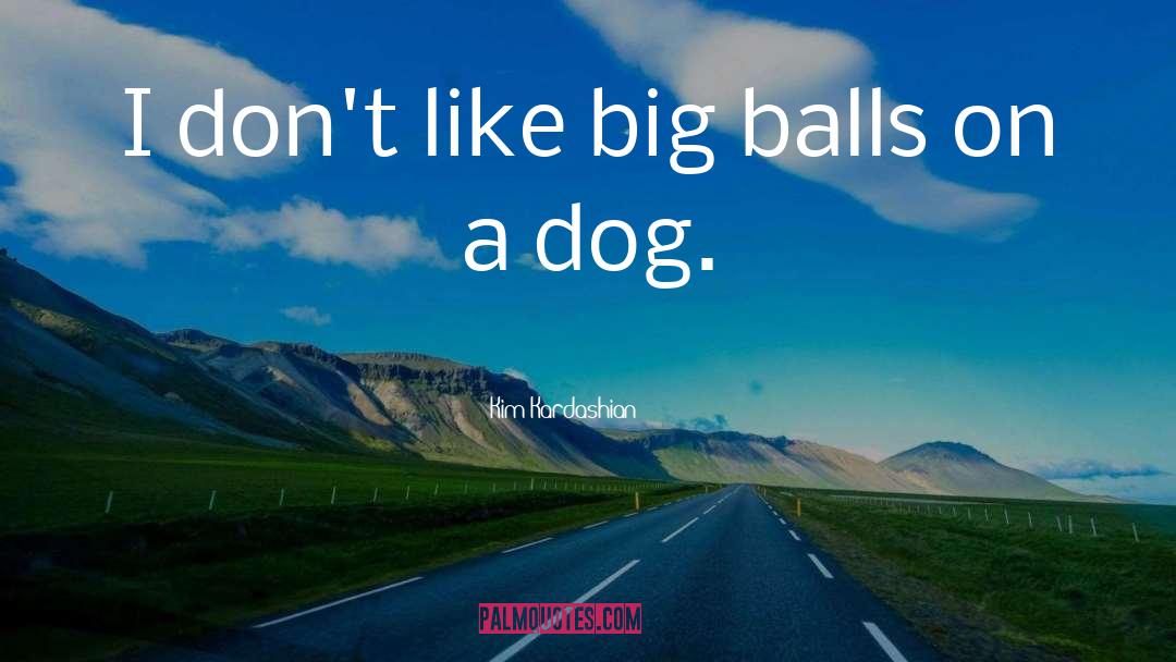 Kim Kardashian Quotes: I don't like big balls
