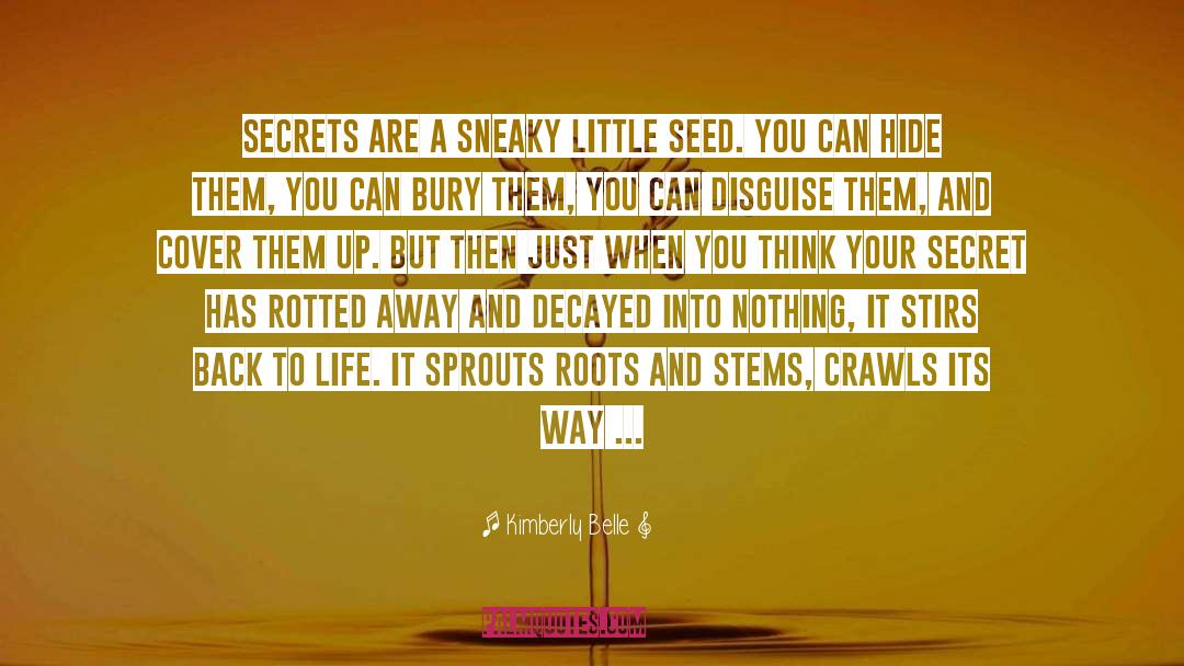 Kimberly Belle Quotes: Secrets are a sneaky little