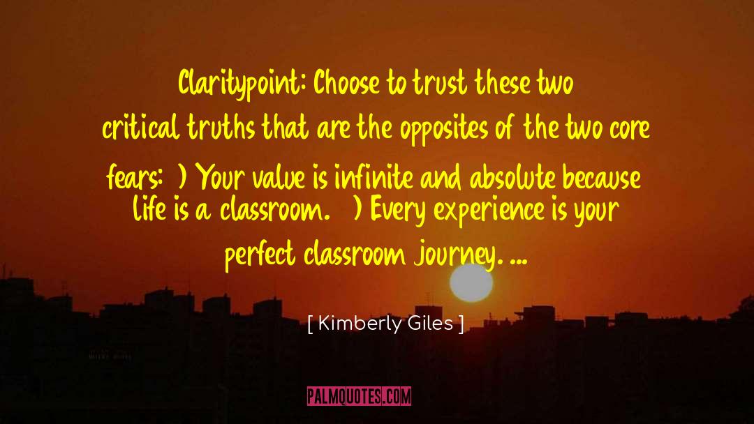 Kimberly Giles Quotes: Claritypoint: Choose to trust these