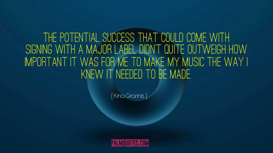 Kina Grannis Quotes: The potential success that could