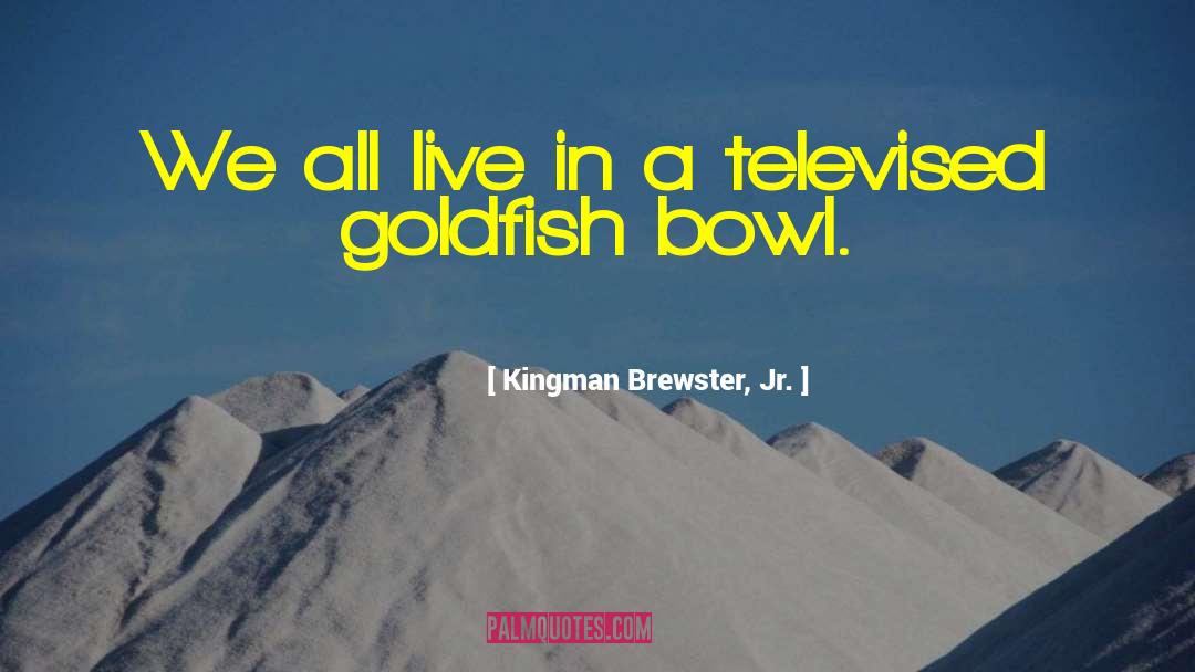 Kingman Brewster, Jr. Quotes: We all live in a