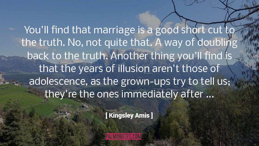 Kingsley Amis Quotes: You'll find that marriage is