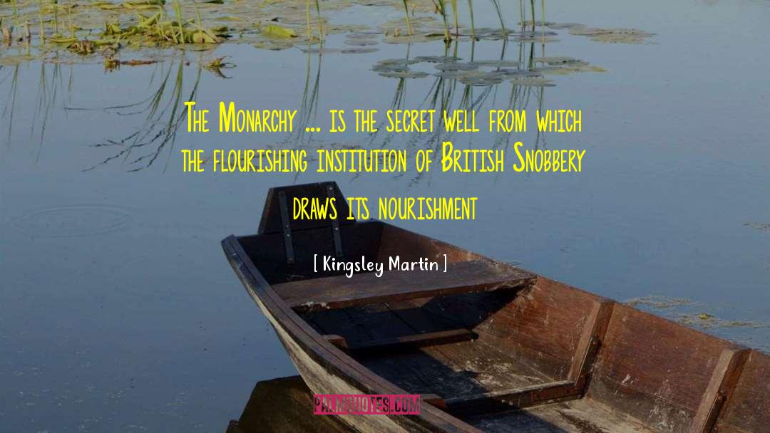 Kingsley Martin Quotes: The Monarchy ... is the