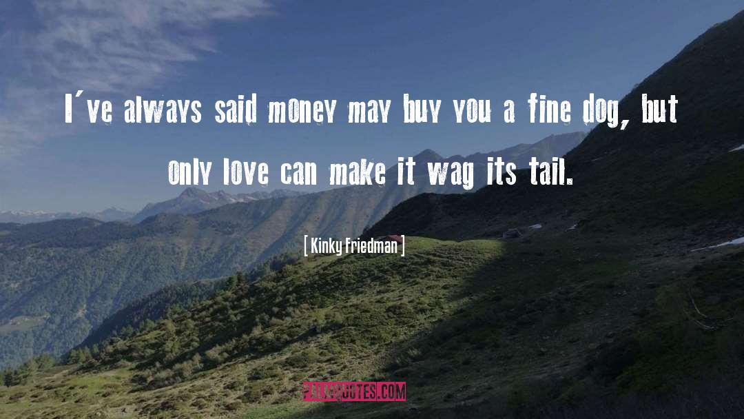 Kinky Friedman Quotes: I've always said money may