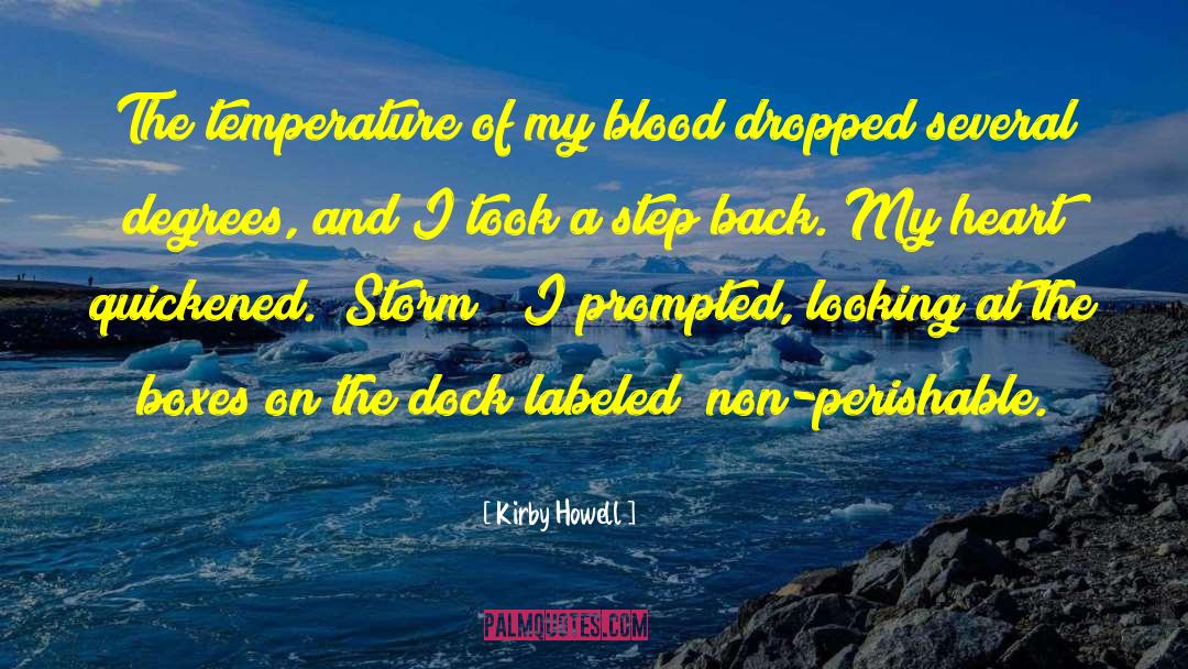 Kirby Howell Quotes: The temperature of my blood