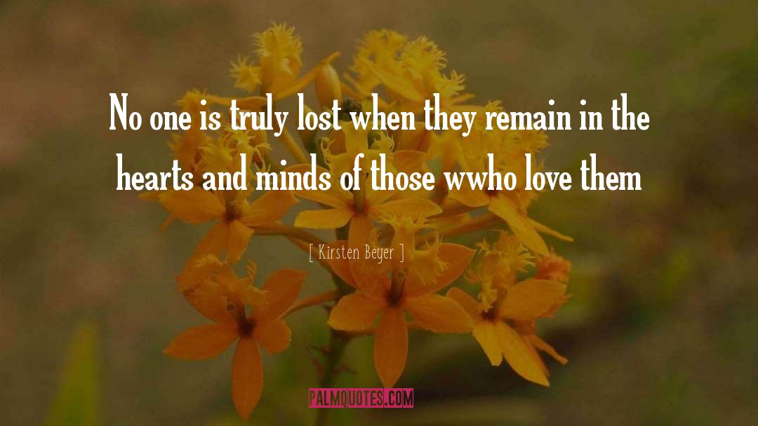 Kirsten Beyer Quotes: No one is truly lost