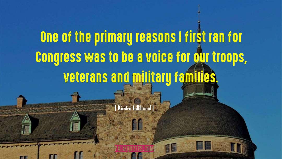 Kirsten Gillibrand Quotes: One of the primary reasons