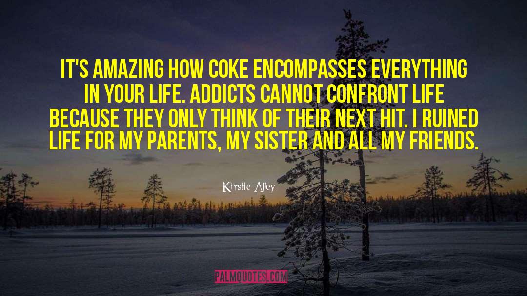 Kirstie Alley Quotes: It's amazing how coke encompasses