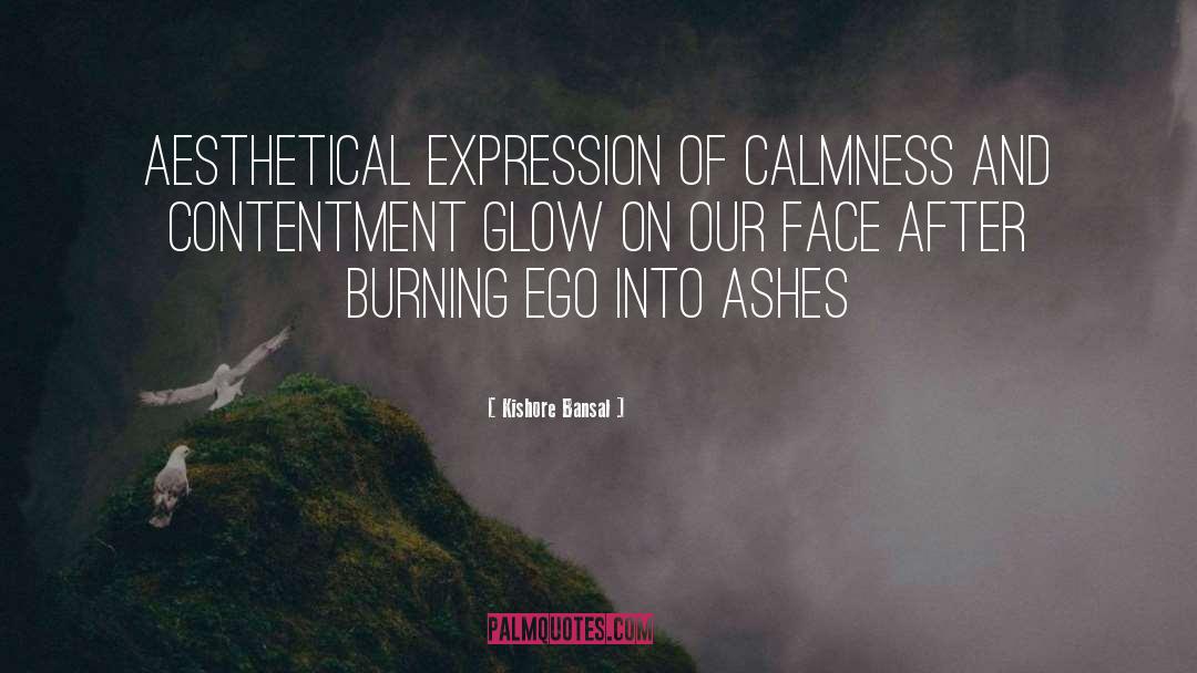 Kishore Bansal Quotes: Aesthetical expression of calmness and