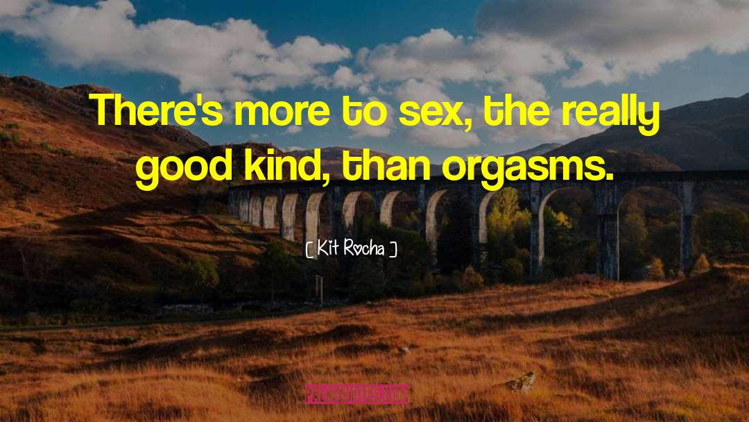 Kit Rocha Quotes: There's more to sex, the