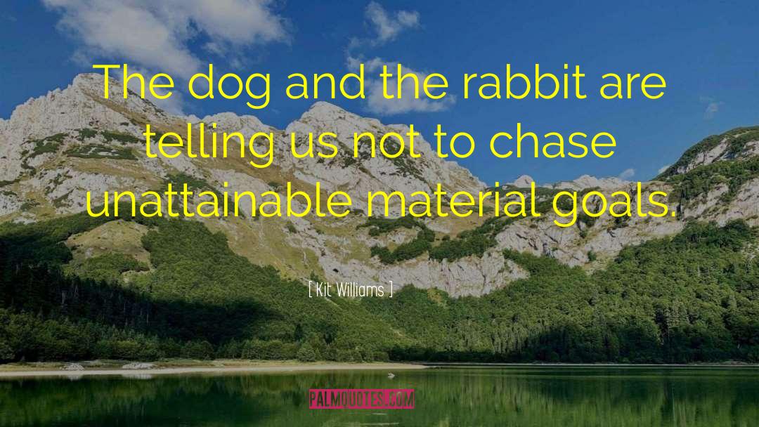Kit Williams Quotes: The dog and the rabbit